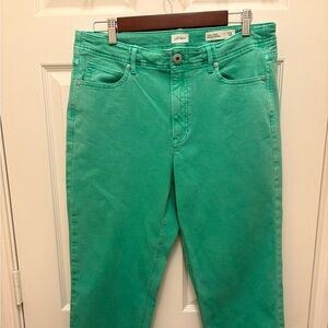 J. Jill Vibrant Green Straight Leg Jeans